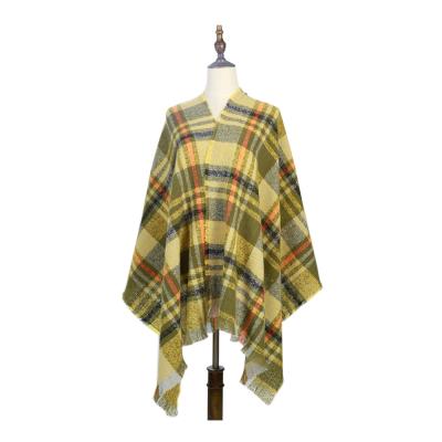 China Winter Cozy Warm Plaid Women Long Wrap Shawl Scarves Stole Cape Scarf Ski Snood Scarf Women for sale