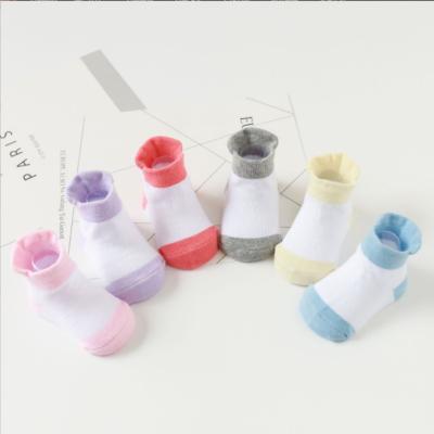 China 6 Pairs/lot Sporty Skid Ankle Anti Slip Rubber Non Grips Cotton Kids Baby Low Cut Socks For Boy Girl Toddler Floor Socks for sale