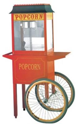 China Edelstahlrahmen Imbiss, der Maschinen-Popcorn-Maschine mit Wagen herstellt zu verkaufen