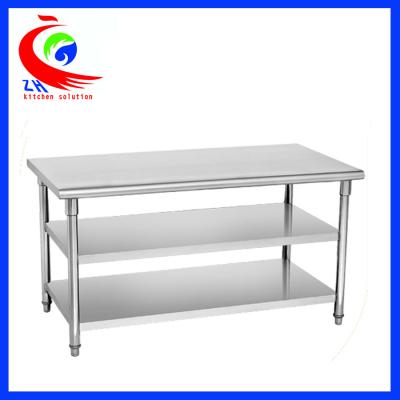 China Easy clean 201  Stainless Steel Work Table  for commercial kitchen for sale