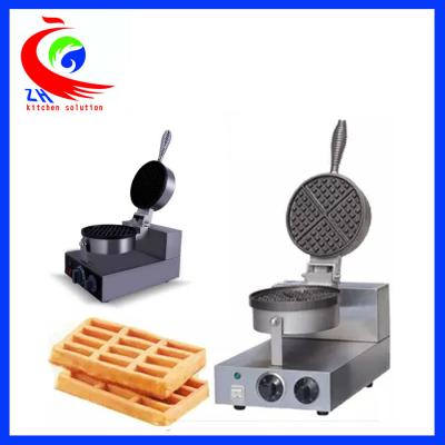 China 1-head Durable Stainless Steel Commercial Waffle Baker Maker 1300W for sale