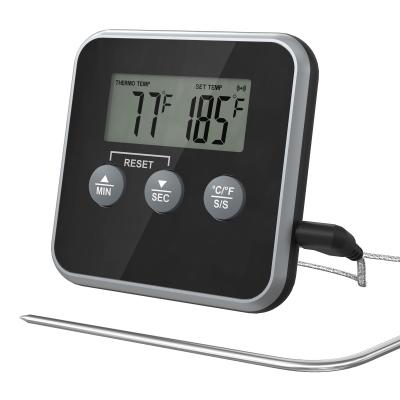 China Wholesale KH-TH005 High Temperature Alarm Food Cooking Instant Read Digital Kitchen Meat Thermometer With Stainless Steel Probe for sale