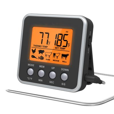 China Instant Read KH-TH057 Wholesale Waterproof Electronic Food Cooking Oven BBQ Instant Read Digital Kitchen Meat Thermometer With Long Probe for sale