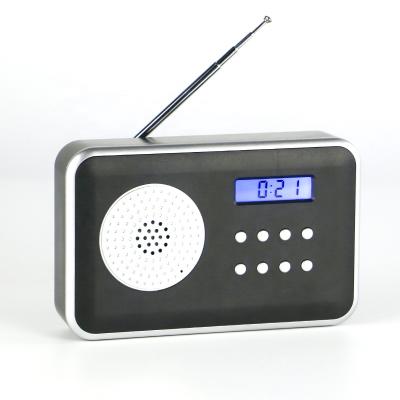 China KH-CL128 Old Man PORTABLE Digital Plastic Mini Portable Radio With Clock for sale