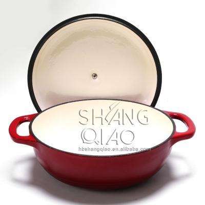 China 2021 Hot Sale Insulated Cast Iron Enamel Cookware Sustainable Casserole Pots for sale