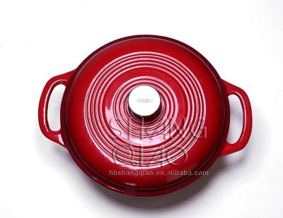 China Sustainably Selling Chinese Wholesale Prices Cooking Pots Cast Iron Sets Enamel Casserole With Lid for sale