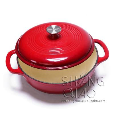 China Sustainable Food Warmer Hot Sale Insulated Enamel Cookware Casserole Pots for sale