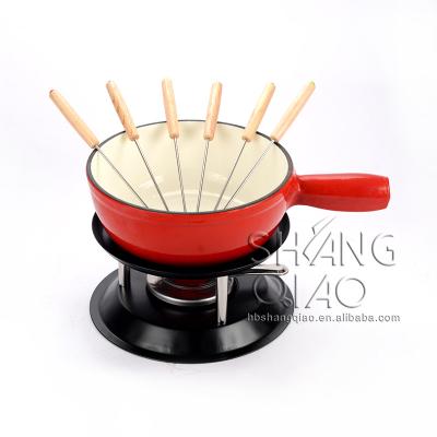 China Amazon Selling Hot Chocolate and Cheese Fondue Viable Set with 6 Forks for sale