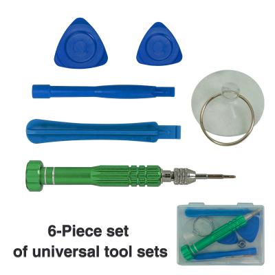 China Cell Phone Repairs 6 In 1 Universal Opening Tools Disassemble For Cell Phone iPhone Screwdriver Kit Tools Set for sale