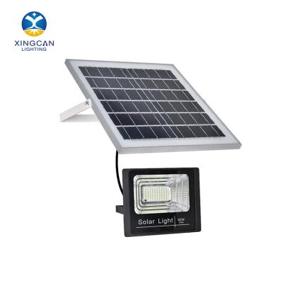 China Garden Warehouse IP66 Yard Garden Park Installed Aluminum Light Solar Led Spotlights 60W Solar Lamp Outdoor for sale