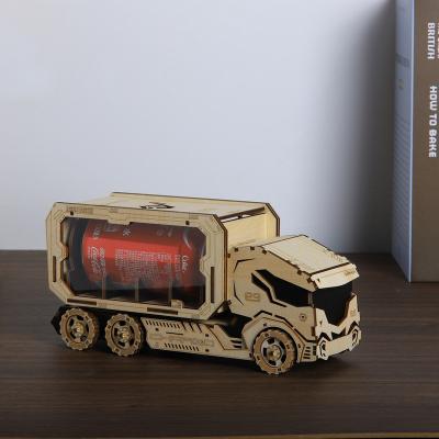 China DIY TOY Exploring Wisdom Manufacturer Creative and Fascinating Wooden DIY Models Kit 3D Puzzle Vehicle Model for sale