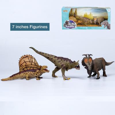 China Adorable Exploring Jurassic World Toy Animal Figure Wisdom 3 Pieces With True To Life Detail 5 Inches Tall For Each for sale