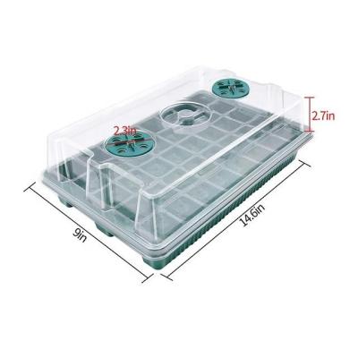 China Nursery Pots Wholesale Plant Nursery Tray and Lids Sowing Propagator Kit Farm Seed Grow Pots 40Cells Deep Herb Seed Sprouting Tray for sale