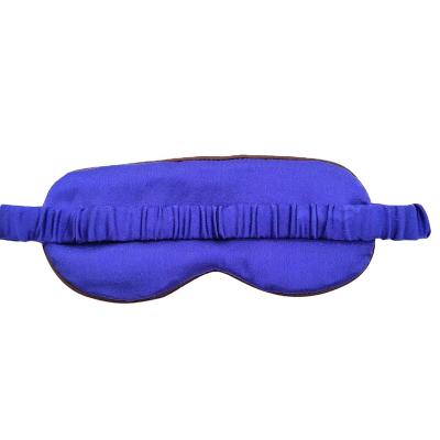 China Custom 100% Pure Silk Formal Eye Mask Elastic Comfortable Silk Cover For Dark Circles for sale