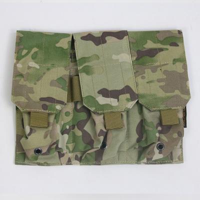 China 500D Nylon Combat Molle System 762 Triple Pouch For Tactical Vest for sale