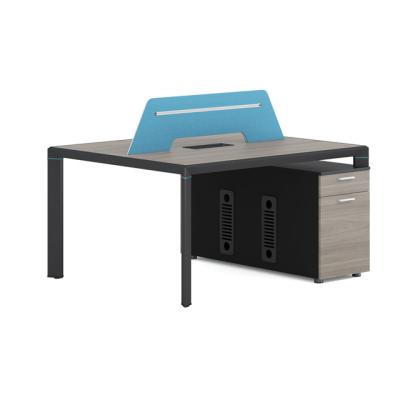 China Modern Modern Office Furniture Workstation Two People Office Table for sale