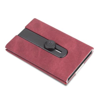 China Fashion pop aluminum wallet custom credit card holder men, women 2022 9.6*6.3*0.9cm rfid wallet card holder for sale