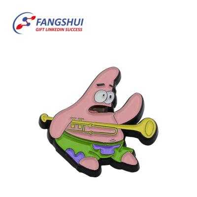 China Europe hot sale child's cartoon character coloring soft enamel metal lapel pin zinc alloy badge for sale