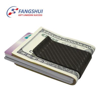 China Retail New Arrival Custom Aluminum Alloy Metal Money Clip, Durable Security Carbon Fiber Money Clip Wallet For Men for sale