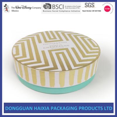 China Round Cylinder Shape Cosmetic Packaging Box Matt Lamination Surface With Lid for sale