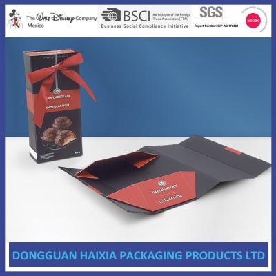 China Black Cardboard Foldable Gift Box Logo Printed Clothing Packaging Box for sale