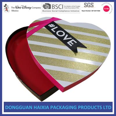 China Heart Shape Rigid Gift Boxes Multi Color Birthday Gifts Packaging Boxes for sale