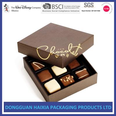 China Light Weight Chocolate Rigid Gift Boxes Fashionable Style For Valentine's Day for sale