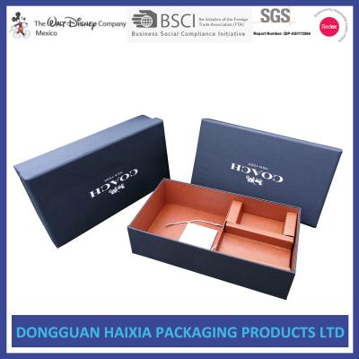 China Premium COACH Rigid Paper Box Printing Paper Board Packaging Box Recyclable for sale