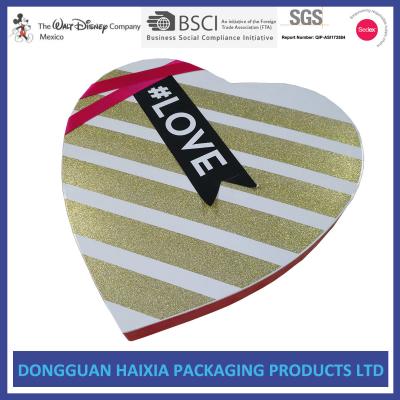 China Matt Lamination Retail Packaging Boxes Customized Red Heart Shaped Gift Box for sale