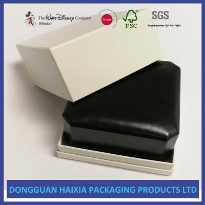 China Black Appearance LED Jewelry Packaging Boxes Handmade For Ring / Pendant for sale