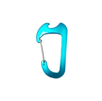 China Wholesale New Viable D Shape Carabiner Multifunctional Aluminum Bottle Opener for sale