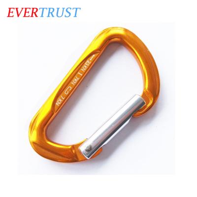 China Promotion Gifts Wholesale Strong Breaking Load 7 KN Bulk Aluminum Carabiner for sale