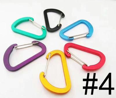 China Wholesale Aluminum Tool Custom 4cm Hook Carabiner With Steel With Door for sale