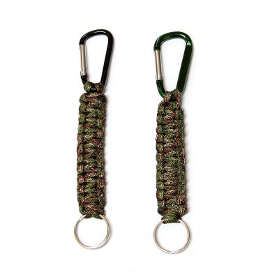 China Promotional Custom Key Chain Carabiner Paracord With Key Chain for sale