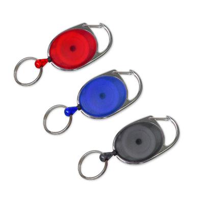 China Custom Plastic Retractable Promotion Badge Reel Holder For Key for sale