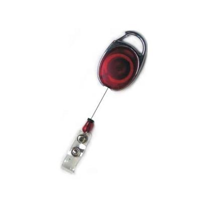 China High quality ABS yo-yo reel holder retractable promotion badge carabiner with belt clip for sale