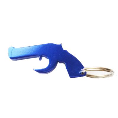 China Viable Custom Shotgun Shape Promotion Shotgun Key Chain Beer Bottle Opener for sale