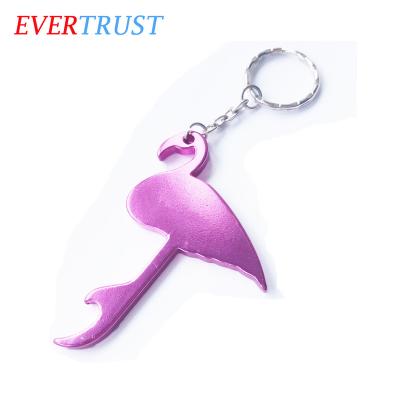 China For Promotion Promotional Wedding Favors Metal Flamingo Bottle Opener for sale