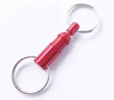 China Promotional Custom Bag Metal Pull Apart Chain Key To Detach To Separate Key Ring for sale