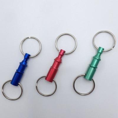 China Promotional Gift Promotional Custom Metal Tear Off To Separate Key Ring Chain for sale