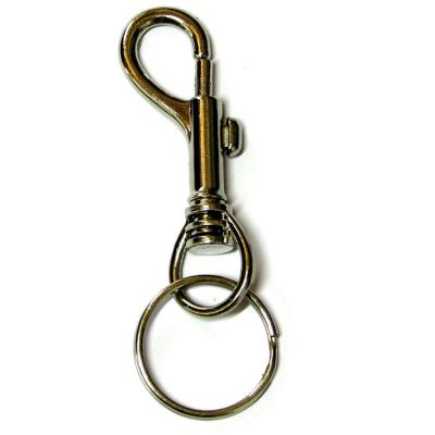 China Retail Industry Metal Silver Main Dog Spring Swivel Chain Snap Hook For Bag Leash for sale