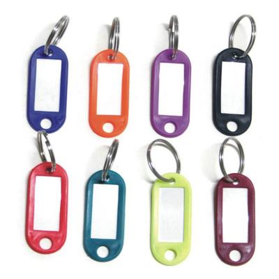 China Promotion Gift Custom Clear Plastic PVC Gym Hotel Motel Room Key Chain ID Name Blank Blank Number Tags Label Maker Rings for sale