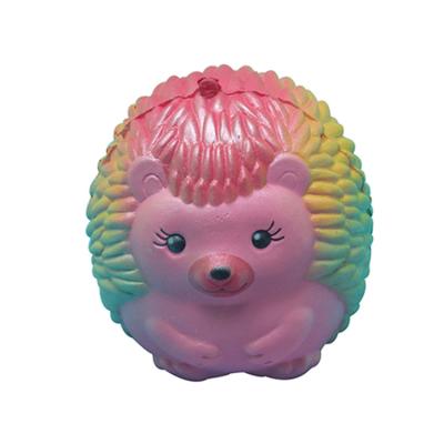 China Scented Kids Toys New Color Changing Jumbo Animal Hedgehog Squishy Toys Anti Squishy Slow Rising for sale