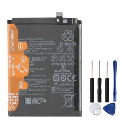 China Genuine Mobile Phone Battery HB486586ECW For Huawei Mate30 Mate30 Mate 30 V30 Nova6 Se nova 6 Original Phone 4200mAh Battery + Tool for sale