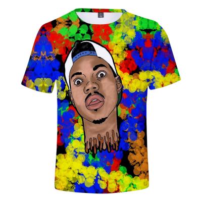 China Breathable 2021 Hip Hop Singers Occasion The Rapper 3D Printed T-Shirt For Youth And Adult 3D Printed Occasion The Rapper T Shirt for sale