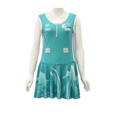 China Quick Dry Digital Printing Custom Sublimation Dress Netball Netball Tennis Uniform Wear for sale