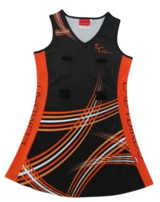 China Shirts & China's Leading 2021 Hot Sale Digital Print Sublimated Netball Dress Supplier for sale