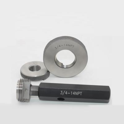 China Mearsuring Holo Size NPT Pipe Thread Ring Inner Socket Gauge (ANSI Standard) for sale