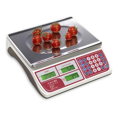 China Price Calculation Scale with SS Weighing Pan Commercial Electronic Digital Weight Rating Computer Scale for Retail for sale