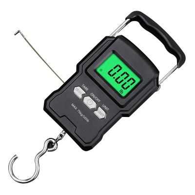 China Tape Digital Luggage Measuring Scales For Suitcases Travel Luggage Scales Fishing Scales With Tape 75KG/165lb for sale